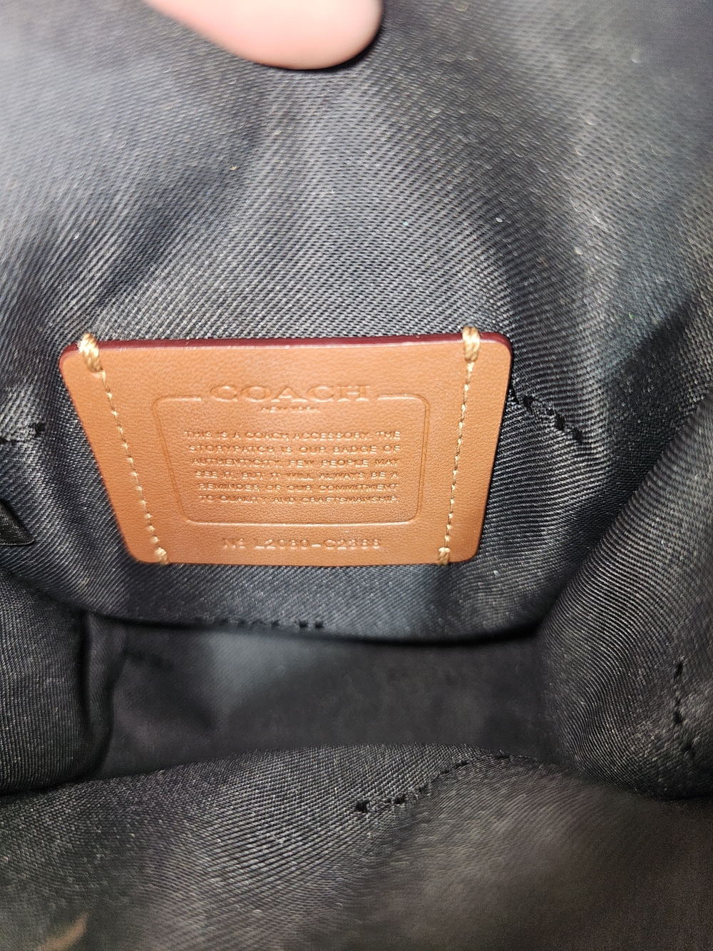 Coach Black Leather Messenger Crossbody with Detachable Coin Pouch - Picture 12 of 12